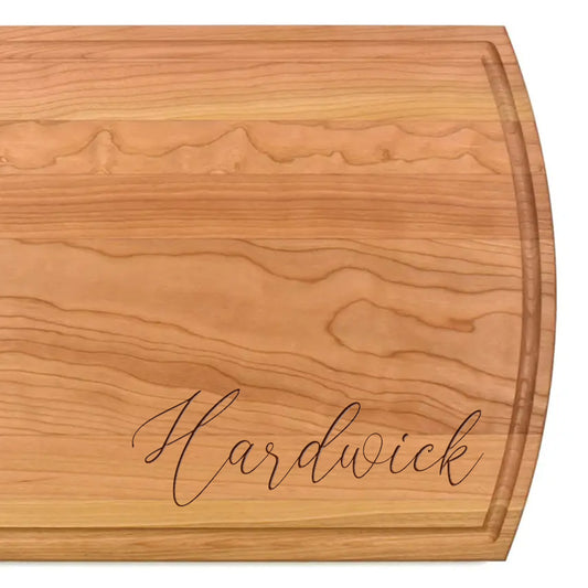 Custom Engraved Cherry Cutting Board - 12"x16"